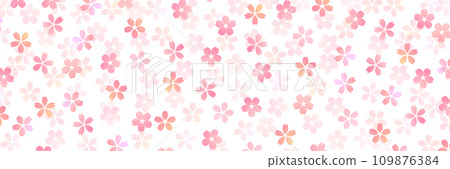 Cherry blossoms Japanese pattern watercolor background Cherry blossoms Japanese pattern watercolor background 109876384