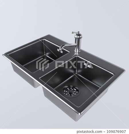 Faucet isolated on white background 109876907
