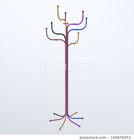 Long Hanger isolated on white background 109876952