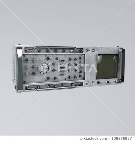 Military Radio isolated on white background Military Radio isolated on white background 109876957