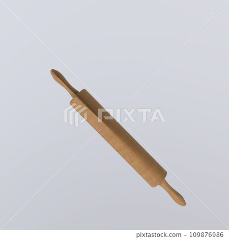 Rolling Pin isolated on white background Rolling Pin isolated on white background 109876986
