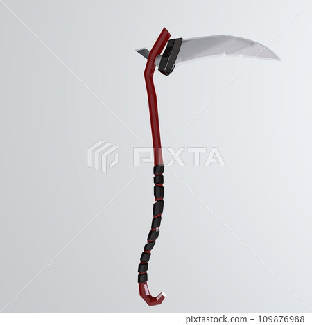 Scythe isolated on white background Scythe isolated on white background 109876988
