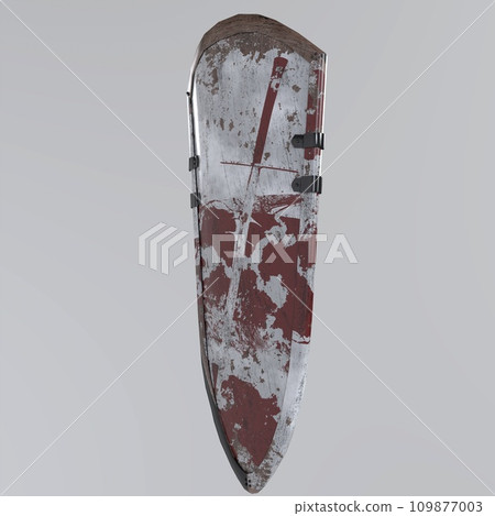 Shield isolated on white background Shield isolated on white background 109877003