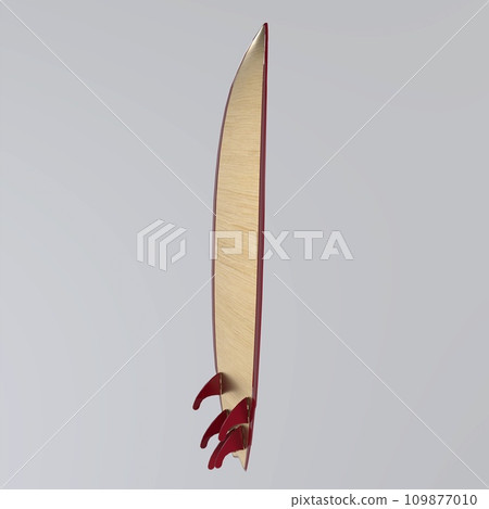 Surfboard isolated on white background Surfboard isolated on white background 109877010