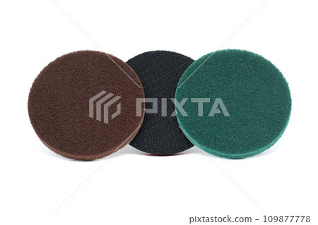 Polishing pads with velour backing on white Polishing pads with velour backing on white 109877778