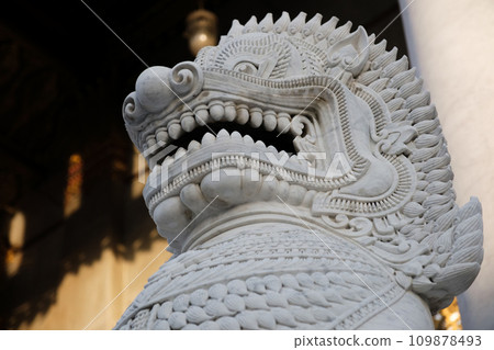 Thai marble temple in Bangkok 109878493