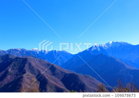 View from Kamine Plateau in December: Mountains of Shinshu View from Kamine Plateau in December: Mountains of Shinshu 109878673