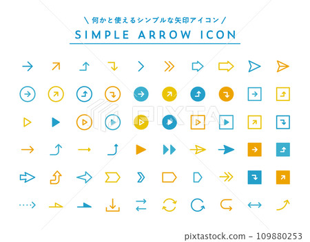 Simple arrow icon set, arrow sign, arrow sign, illustration, line, line drawing, symbol, triangle, business sign Simple arrow icon set, arrow sign, arrow sign, illustration, line, line drawing, symbol, triangle, business sign 109880253