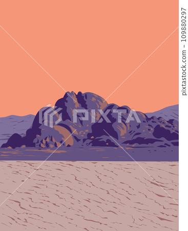 Death Valley National Park in California USA WPA Poster Art Death Valley National Park in California USA WPA Poster Art 109880297