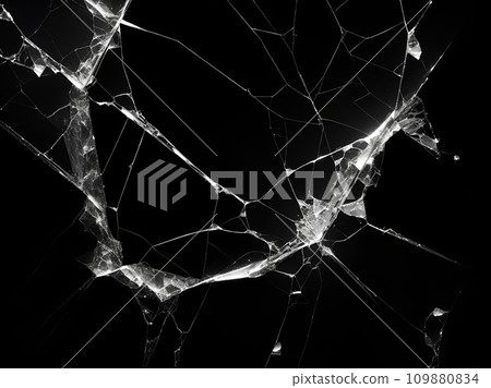 Cracked glass "AI generated image" 109880834