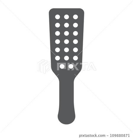 Sex spanking paddle glyph icon, sex toy and adult, bdsm sign, vector graphics, a solid pattern on a white background, eps 10. Sex spanking paddle glyph icon, sex toy and adult, bdsm sign, vector graphics, a solid pattern on a white background, eps 10. 109880871