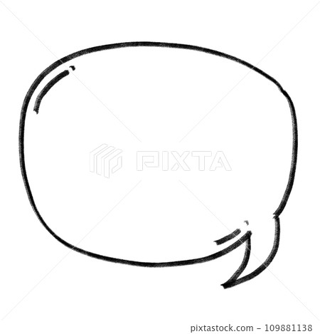 Speech bubble chat bubble line art 109881138