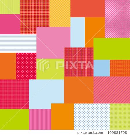 Square geometric pattern colorful 109881798