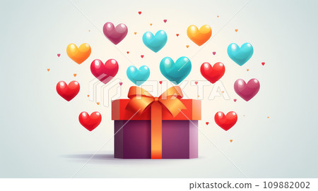 禮品盒裝滿了心 109882002