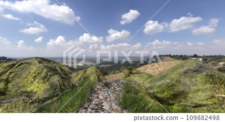 Path in the mountains 3D illustration Path in the mountains 3D illustration 109882498