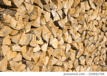 堆放的木柴的圖像 109882766