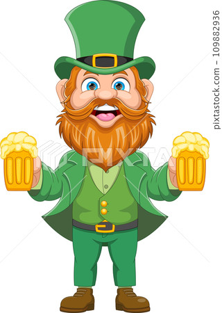 Leprechaun St Patricks Day Cartoon Leprechaun St Patricks Day Cartoon 109882936