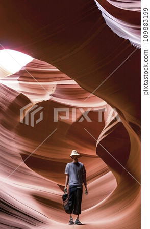 Antelope canyon. vector illustration. Antelope canyon. vector illustration. 109883199