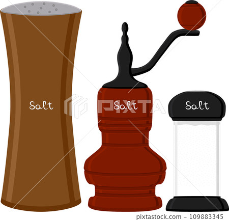 big set different types glassware filled salt big set different types glassware filled salt 109883345