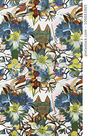 flower pattern for background. vector illustration. 109883805