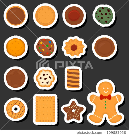 Illustration on theme fresh sweet tasty cookie of consisting various ingredients 109883938