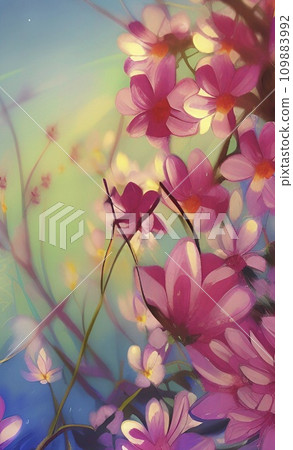 Spring and summer flowers for background. vector illustration. 109883992