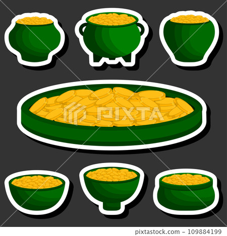 Beautiful illustration on theme of celebrating annual holiday St. Patrick's Day 109884199