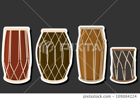 Beautiful illustration on theme of celebrating annual holiday Holi 109884224