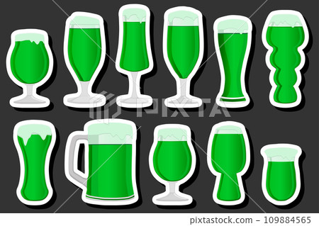Beautiful illustration on theme of celebrating annual holiday St. Patrick's Day 109884565