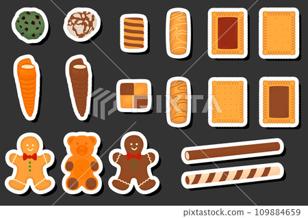 Illustration on theme fresh sweet tasty cookie of consisting various ingredients 109884659
