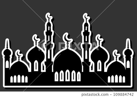 Beautiful illustration on theme of celebrating annual holiday Ramadan Beautiful illustration on theme of celebrating annual holiday Ramadan 109884742