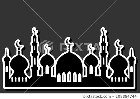 Beautiful illustration on theme of celebrating annual holiday Ramadan Beautiful illustration on theme of celebrating annual holiday Ramadan 109884744