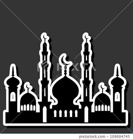 Beautiful illustration on theme of celebrating annual holiday Ramadan Beautiful illustration on theme of celebrating annual holiday Ramadan 109884745