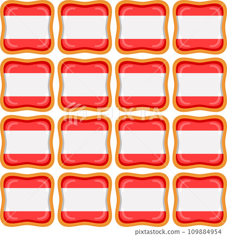 Pattern cookie with flag country Latvia in tasty biscuit Pattern cookie with flag country Latvia in tasty biscuit 109884954