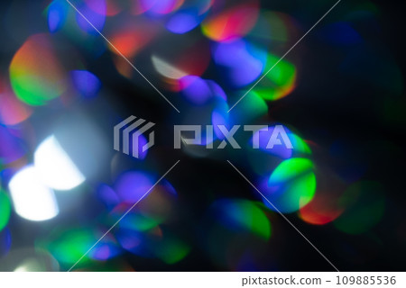 Multicolored rainbow large bokeh effect background 109885536