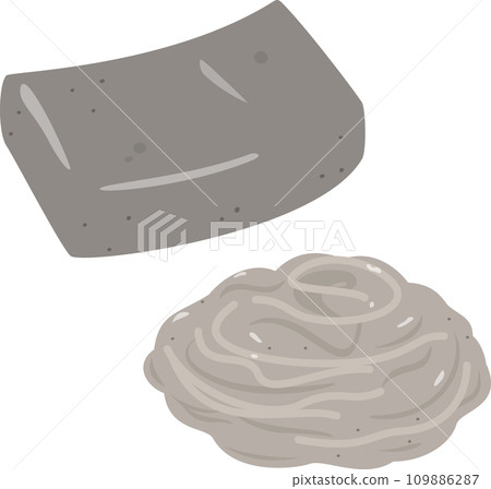 Board konjac and string konnyaku Board konjac and string konnyaku 109886287