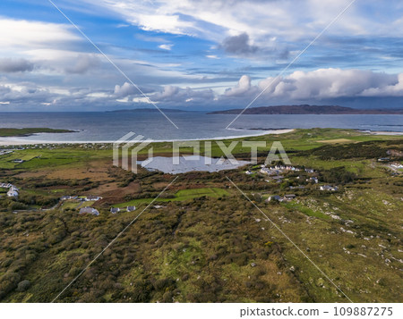 Aerial view of Naran by Portnoo in County Donegal - Ireland Aerial view of Naran by Portnoo in County Donegal - Ireland 109887275