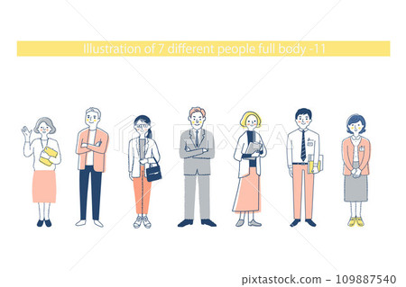 7 各種商務人士全身 f+fo-mix11 7 各種商務人士全身 f+fo-mix11 109887540