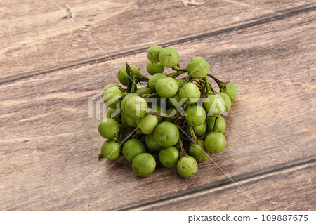 Raw ripe wild pea eggplant 109887675