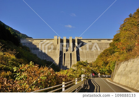 Takizawa Dam embankment Takizawa Dam embankment 109888133