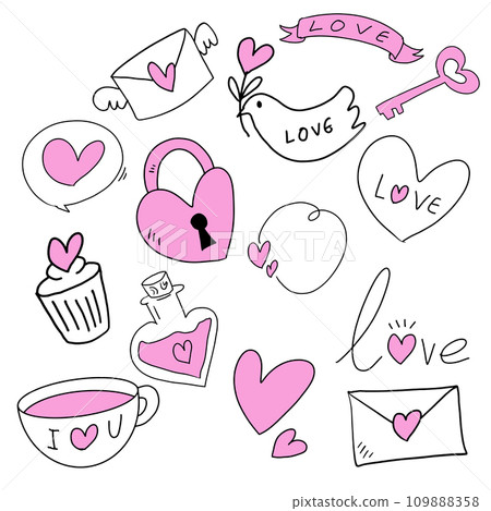 The love for Valentine's Day drawing image 109888358