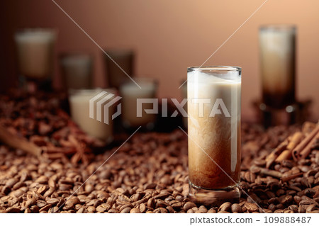 Irish cream and coffee liquor. 109888487