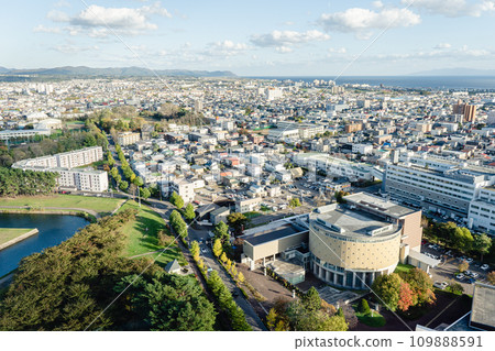 View from Goryokaku Tower Hakodate cityscape 109888591