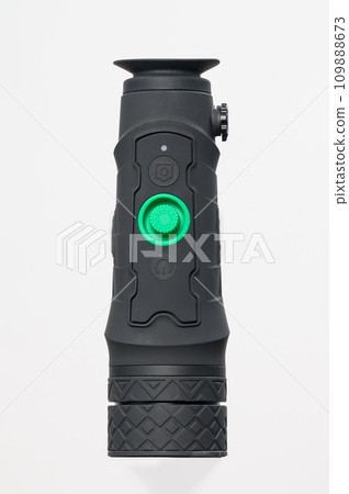 Long-range monocular isolated on a white background. Long-range monocular isolated on a white background. 109888673