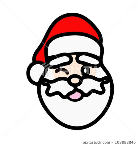 Santa face illustration Santa face illustration 109888846