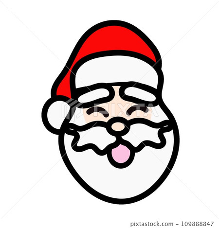 Santa face illustration 109888847