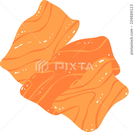 Salmon slices illustration Salmon slices illustration 109889123