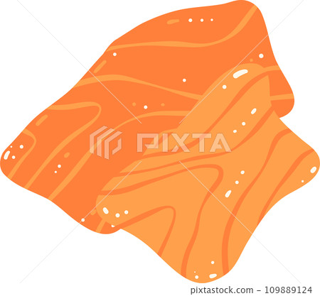 Salmon slices illustration 109889124