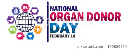 National Organ Donor Day Vector illustration 109889354