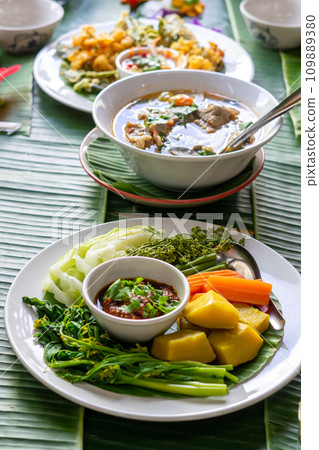 Tradition Northern Thai food 109889380